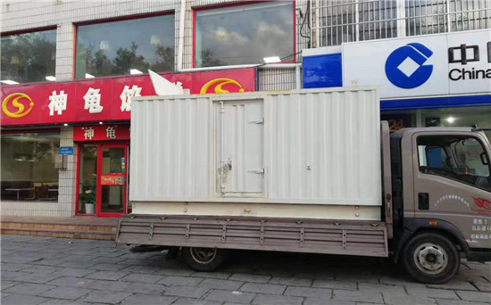 七坊镇出租发电机施工案例